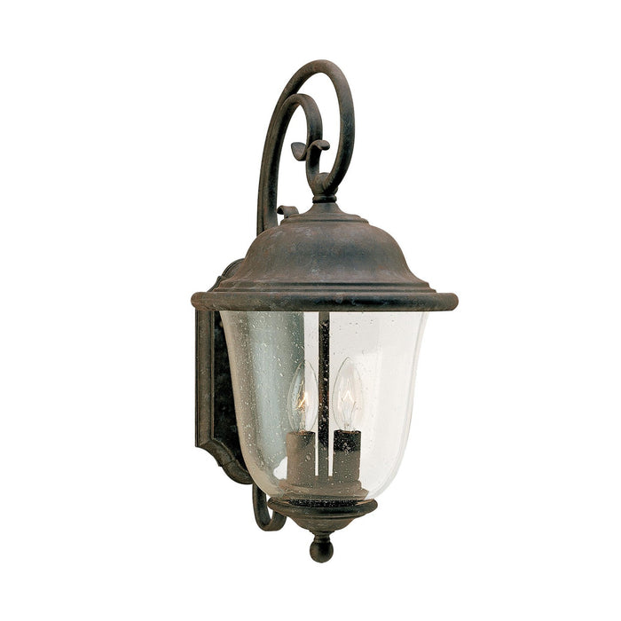 Generation Lighting 8460EN-46 Two Light Outdoor Wall Lantern, Oxidized Bronze