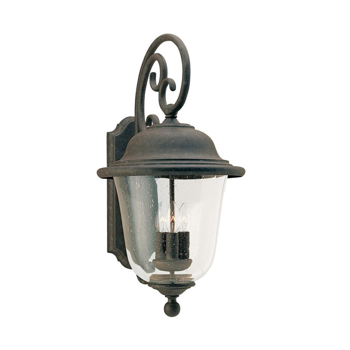 Generation Lighting 8461EN-46 Three Light Outdoor Wall Lantern, Oxidized Bronze