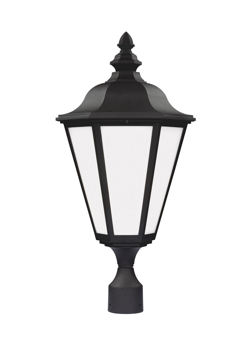 Generation Lighting 89025EN3-12 One Light Outdoor Post Lantern, Black