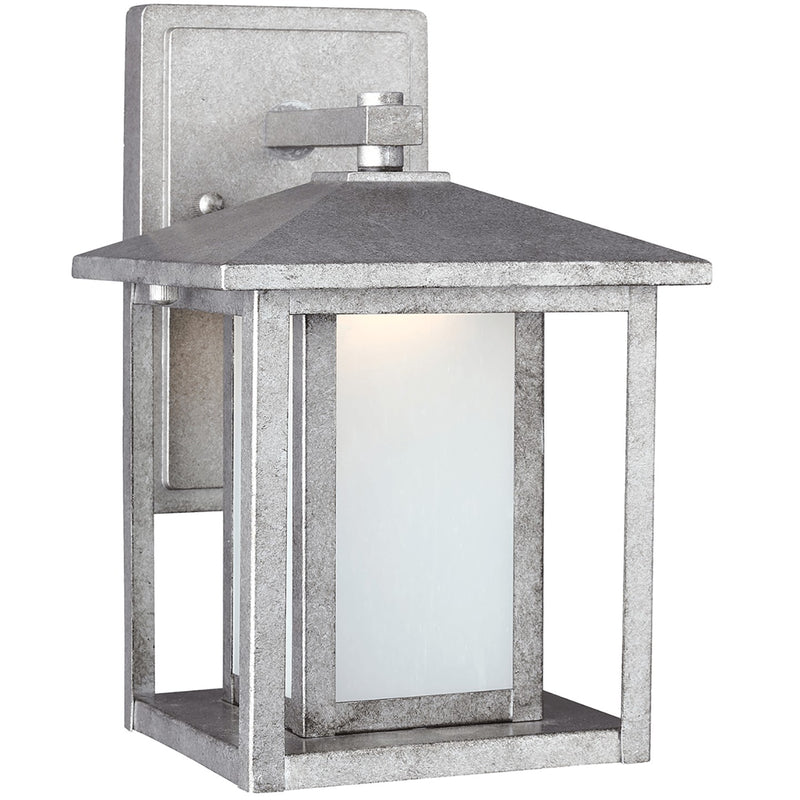 Generation Lighting 89029-57 One Light Outdoor Wall Lantern, Weathered Pewter