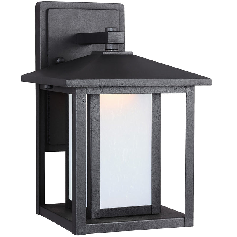 Generation Lighting 89029EN3-12 One Light Outdoor Wall Lantern, Black