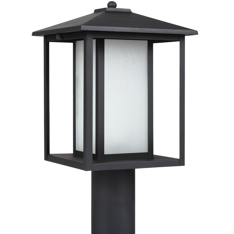 Generation Lighting 89129-12 One Light Outdoor Post Lantern, Black