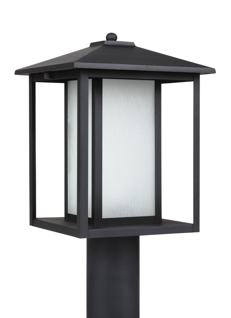 Generation Lighting 89129EN3-12 One Light Outdoor Post Lantern, Black