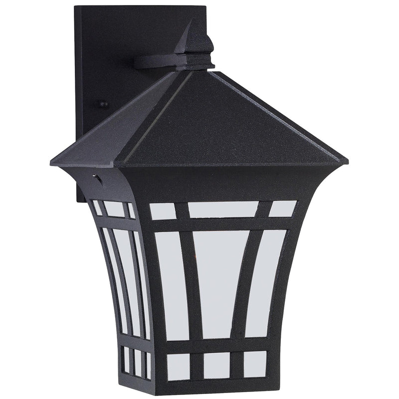Generation Lighting 89132EN3-12 One Light Outdoor Wall Lantern, Black