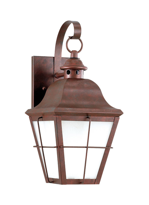 Generation Lighting 8462DEN3-44 One Light Outdoor Wall Lantern, Weathered Copper