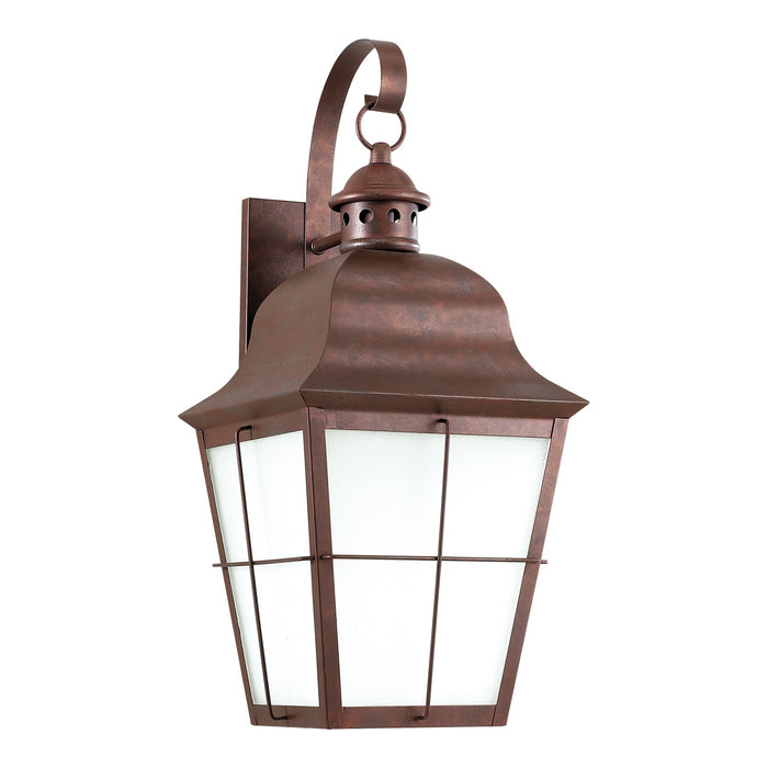Generation Lighting 8463DEN3-44 One Light Outdoor Wall Lantern, Weathered Copper