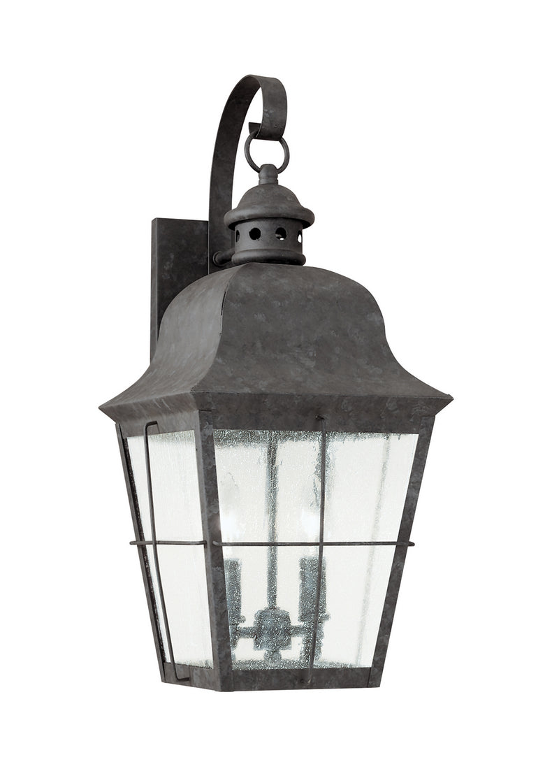Generation Lighting 8463EN-46 Two Light Outdoor Wall Lantern, Oxidized Bronze