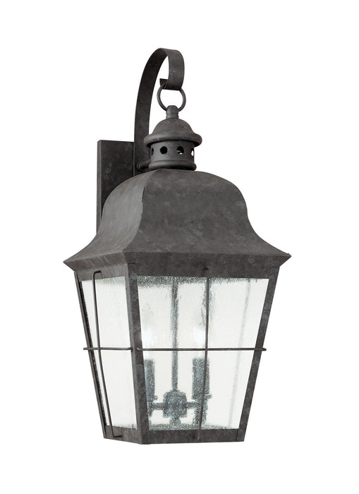 Generation Lighting 8463EN-46 Two Light Outdoor Wall Lantern, Oxidized Bronze