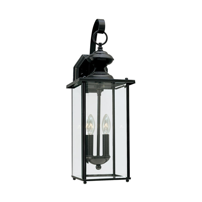 Generation Lighting 8468EN-12 Two Light Outdoor Wall Lantern, Black