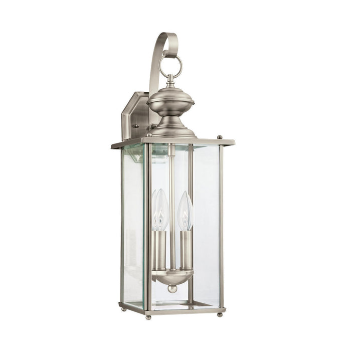 Generation Lighting 8468EN-965 Two Light Outdoor Wall Lantern, Antique Brushed Nickel