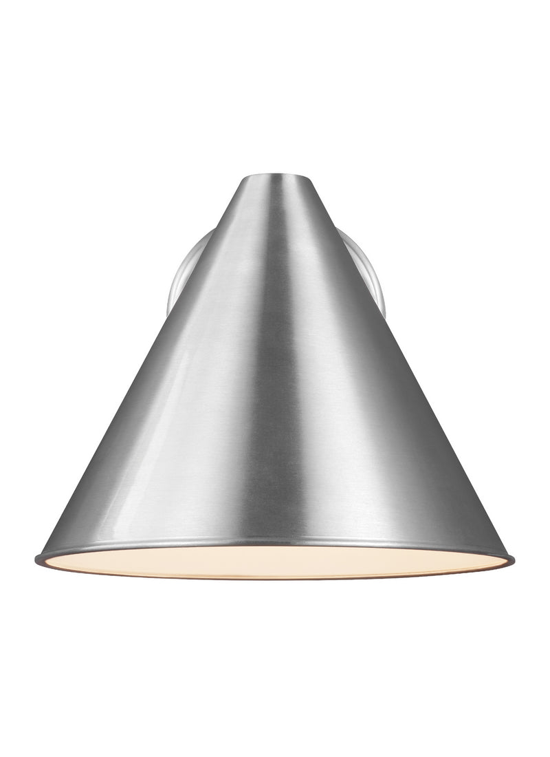 Generation Lighting 8538501-04 One Light Outdoor Wall Lantern, Satin Aluminum