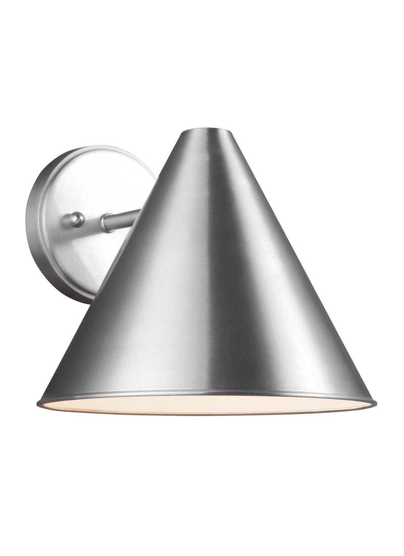 Generation Lighting 8538501-04 One Light Outdoor Wall Lantern, Satin Aluminum