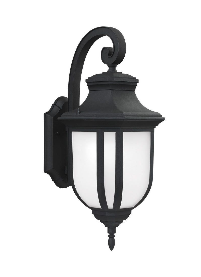 Generation Lighting 8736301EN3-12 One Light Outdoor Wall Lantern, Black