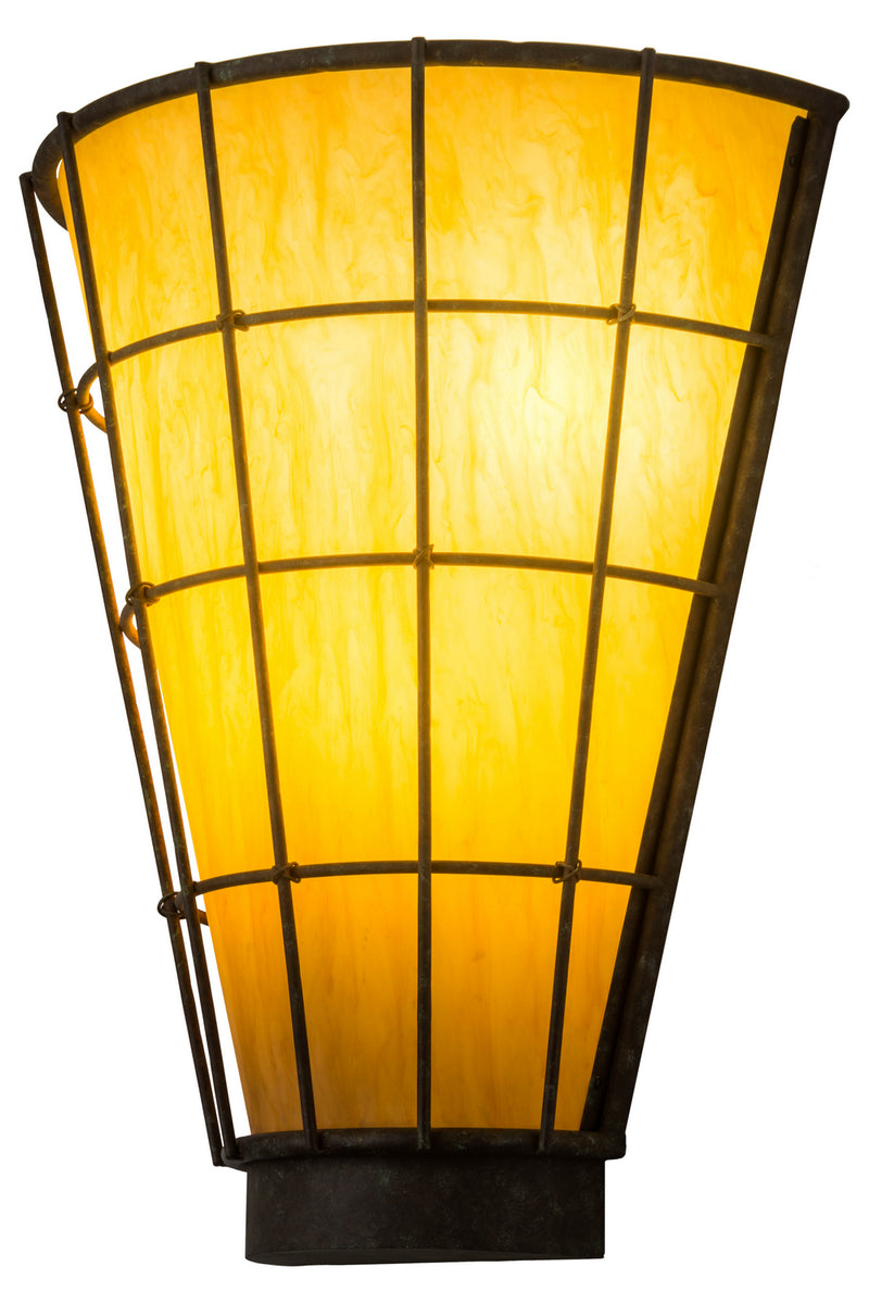 Meyda Tiffany 121547 Three Light Wall Sconce, Capri