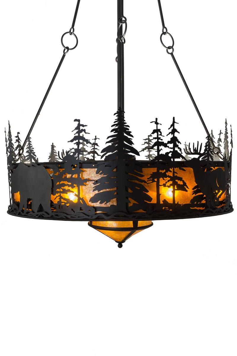 Meyda Tiffany 164971 16 Light Chandel-Air, Black Metal
