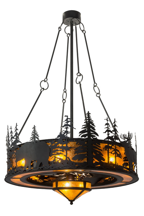 Meyda Tiffany 164971 16 Light Chandel-Air, Black Metal