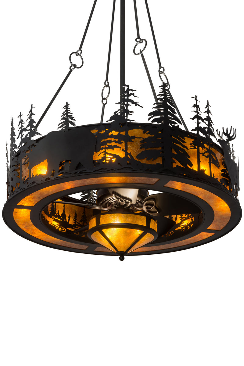 Meyda Tiffany 164971 16 Light Chandel-Air, Black Metal