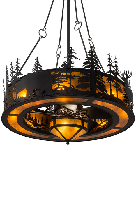 Meyda Tiffany 164971 16 Light Chandel-Air, Black Metal