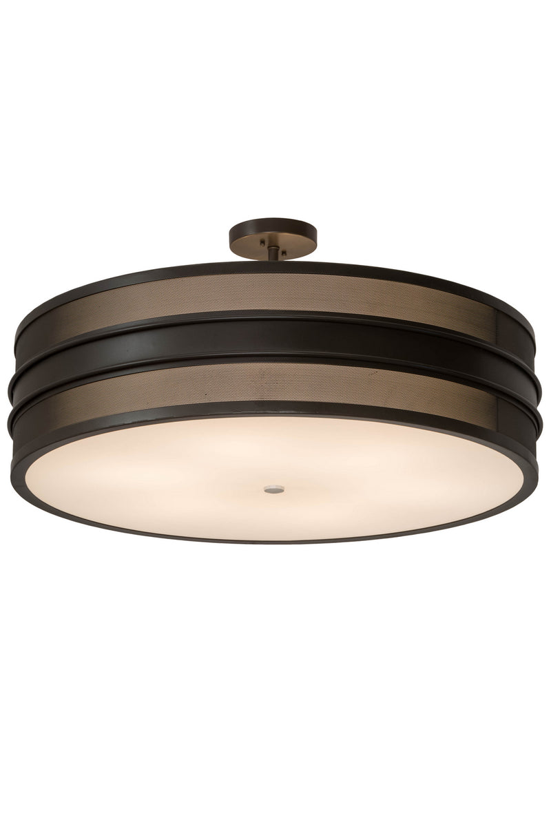 Meyda Tiffany 175952 Six Light Semi-Flushmount, Timeless Bronze