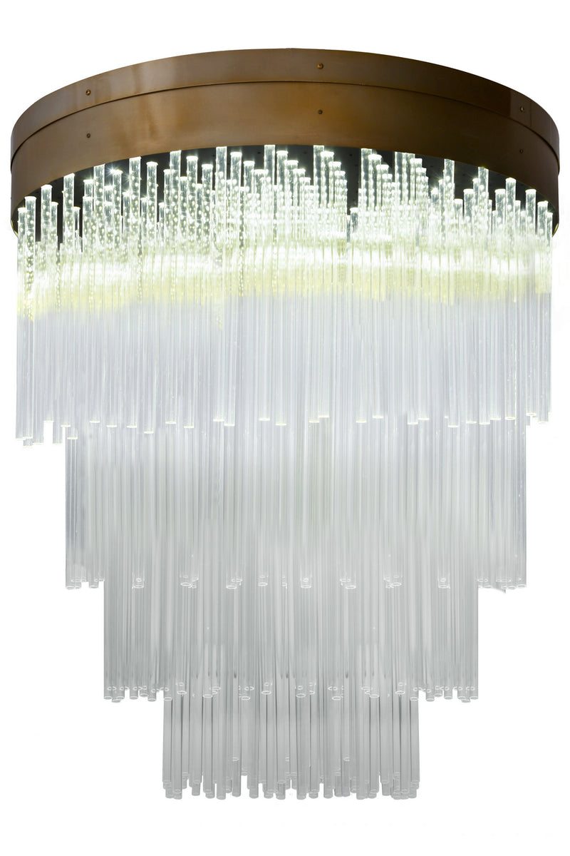 Meyda Tiffany 177408 LED Pendant, Buttered Brass