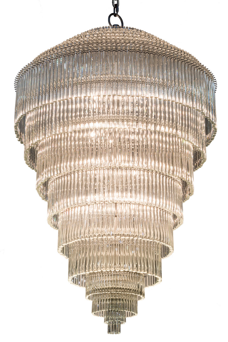 Meyda Tiffany 177524 24 Light Chandelier, Sparkle Silver