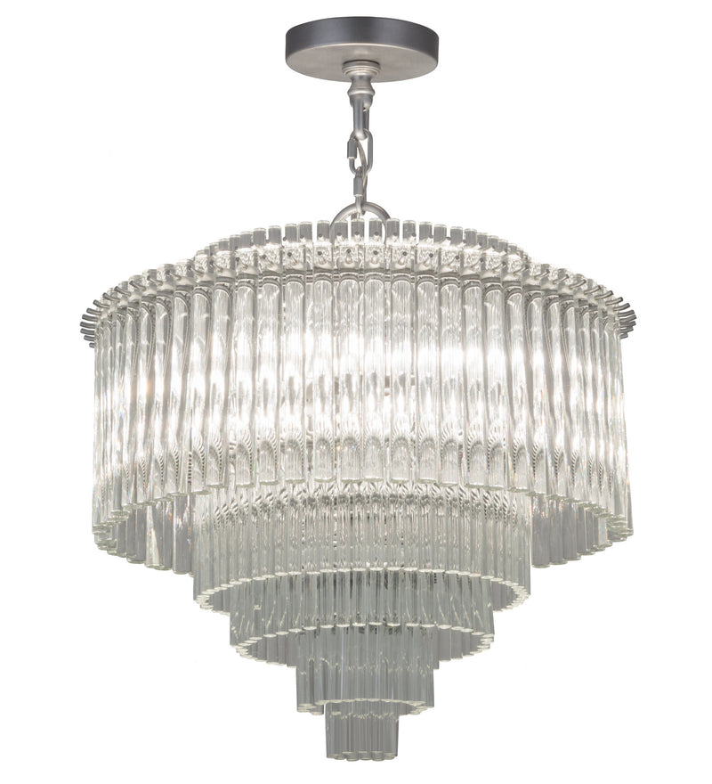 Meyda Tiffany 178219 LED Ceiling Mount, Sparkle Silver