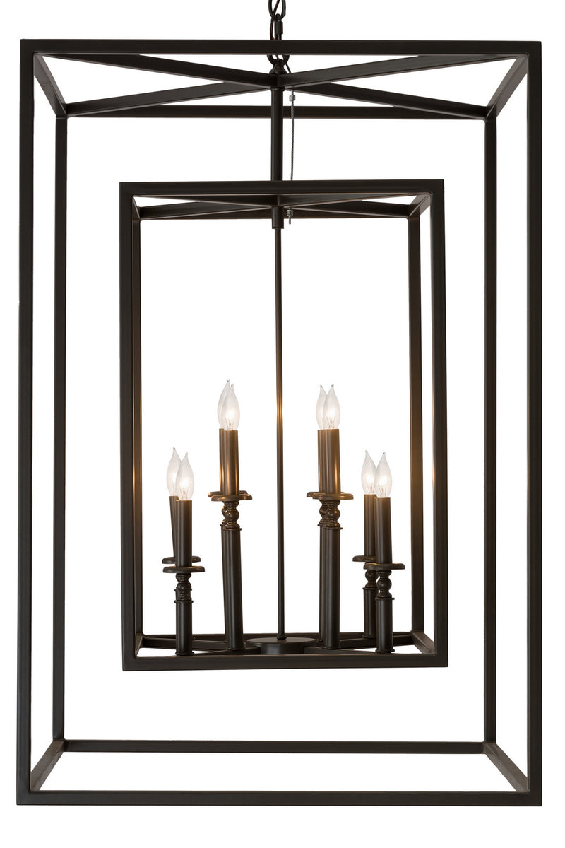 Meyda Tiffany 178759 Eight Light Pendant, Timeless Bronze