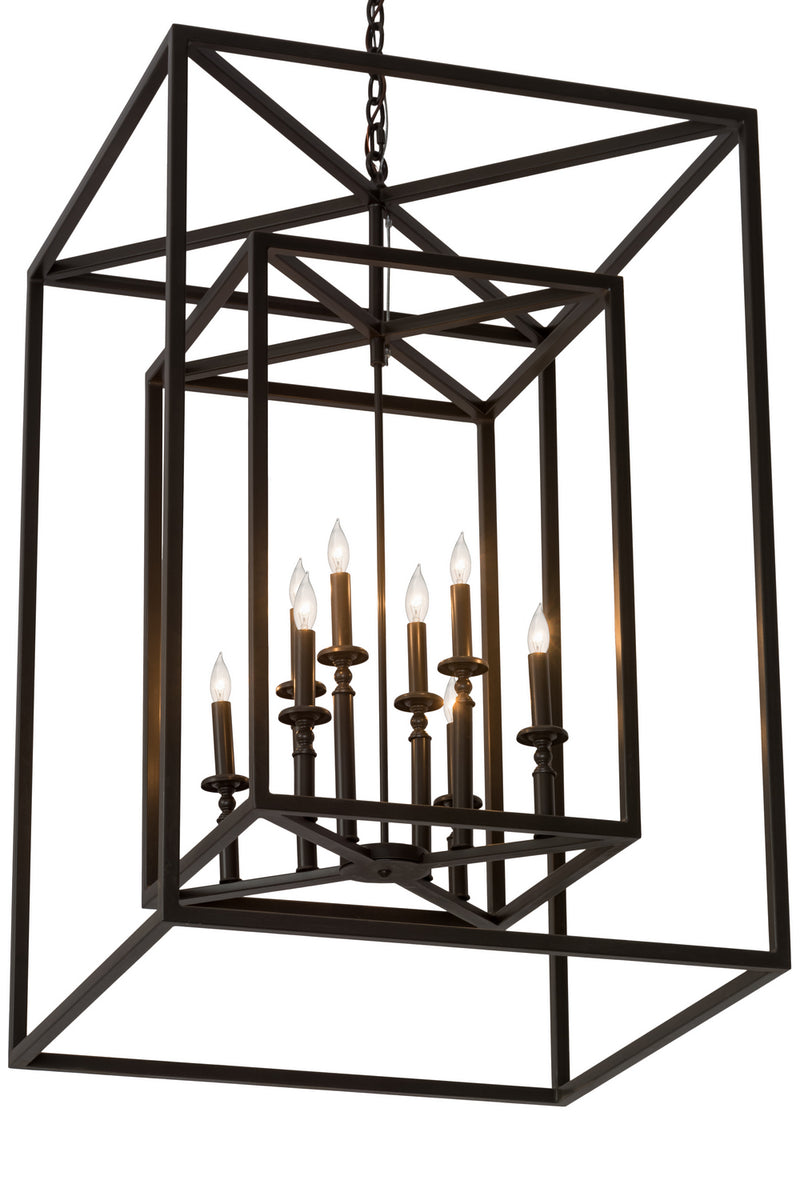 Meyda Tiffany 178759 Eight Light Pendant, Timeless Bronze