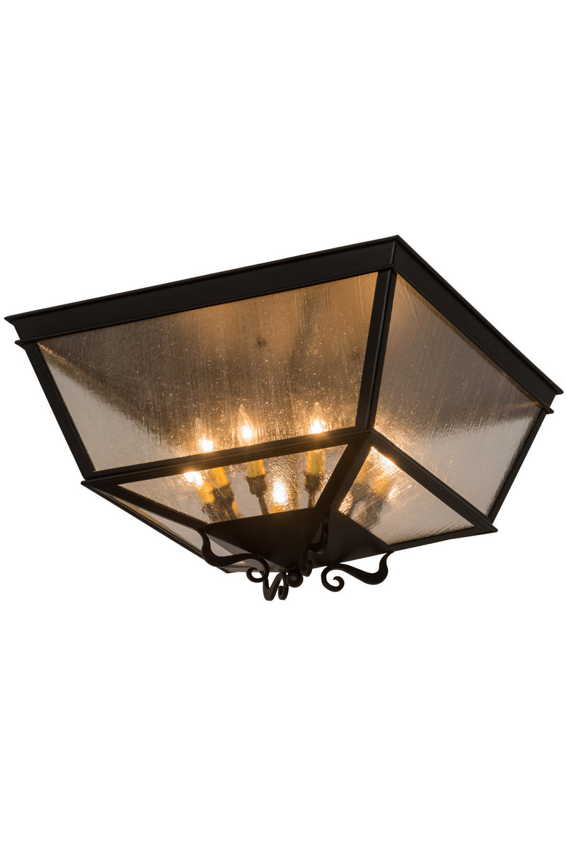 Meyda Tiffany 179165 Ten Light Flushmount, Blackwash