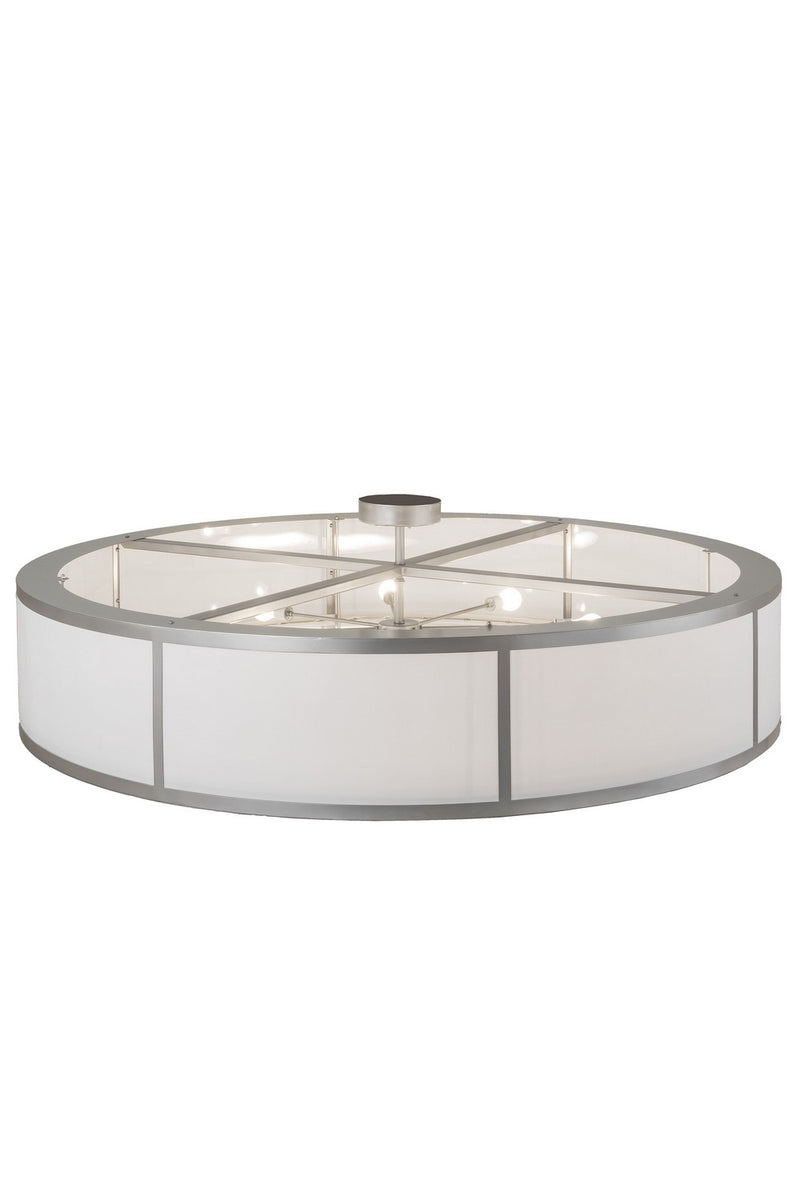 Meyda Tiffany 181898 Eight Light Flushmount, Nickel