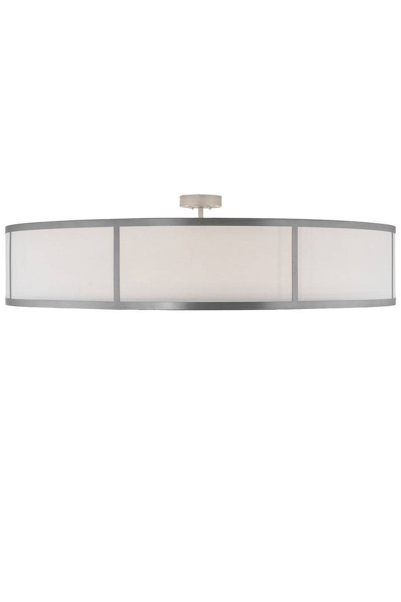 Meyda Tiffany 181898 Eight Light Flushmount, Nickel