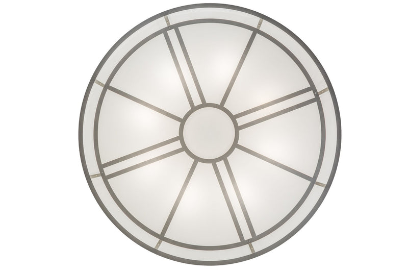 Meyda Tiffany 181898 Eight Light Flushmount, Nickel