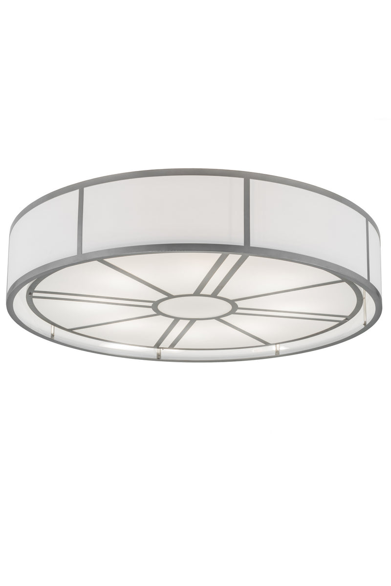 Meyda Tiffany 181898 Eight Light Flushmount, Nickel