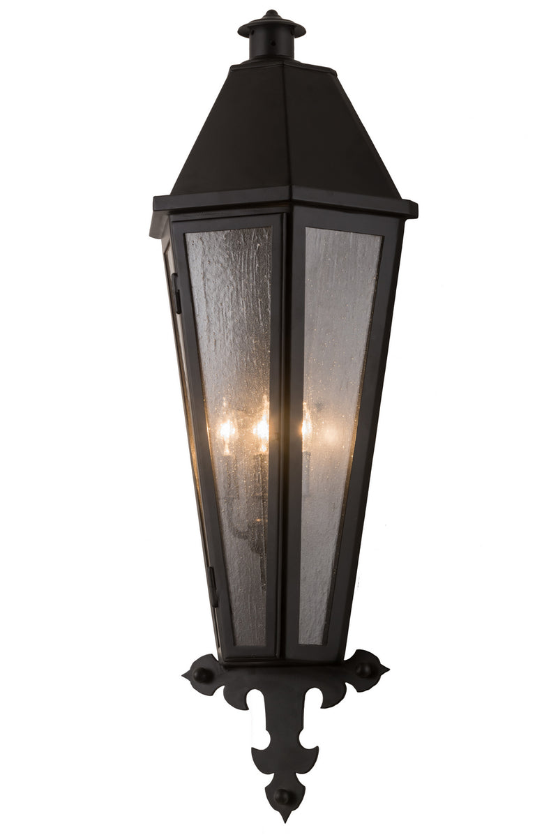 Meyda Tiffany 181916 Three Light Wall Sconce, Blackwash