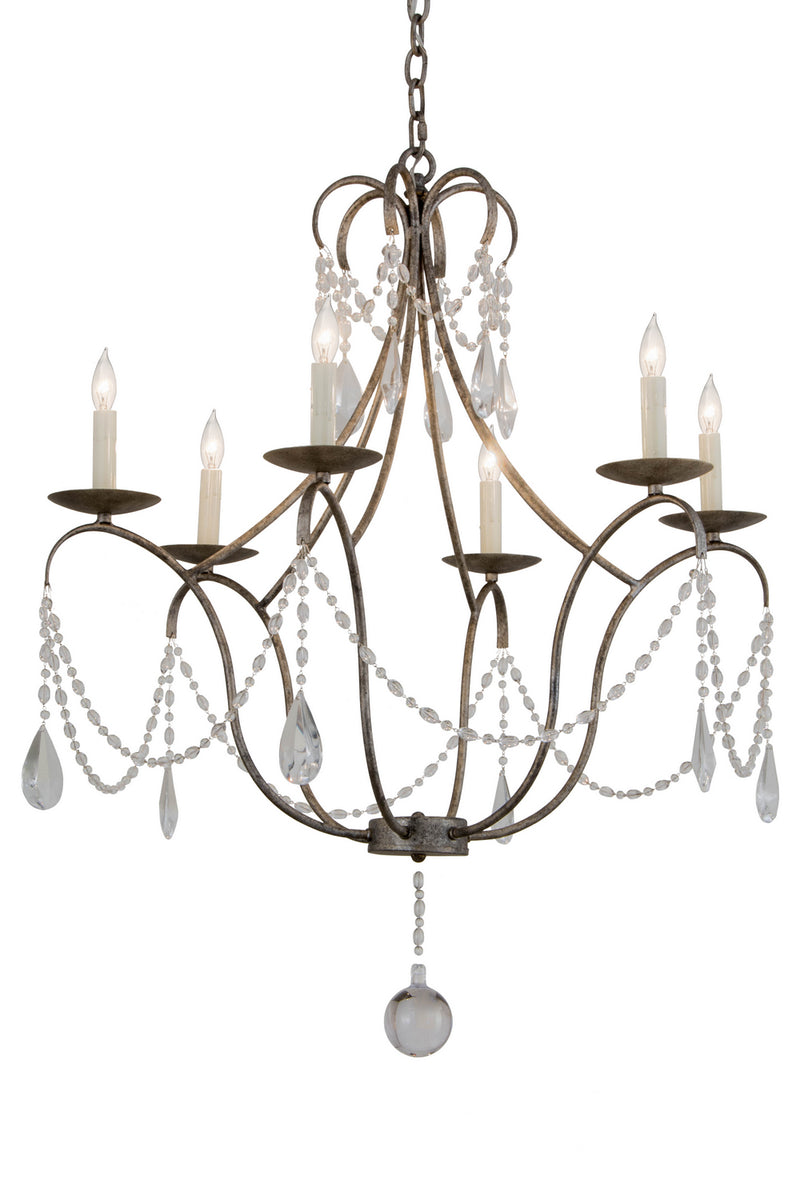 Meyda Tiffany 182544 Six Light Chandelier, Corinth