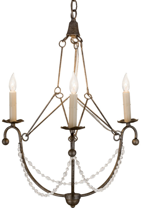 Meyda Tiffany 182545 Three Light Chandelier, Corinth