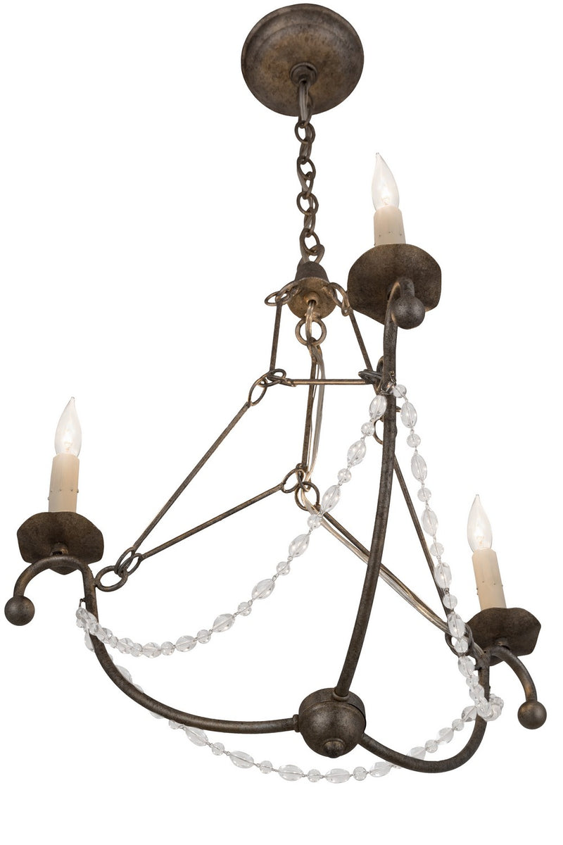 Meyda Tiffany 182545 Three Light Chandelier, Corinth
