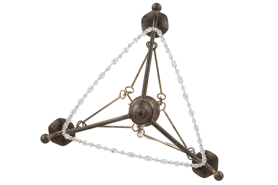 Meyda Tiffany 182545 Three Light Chandelier, Corinth