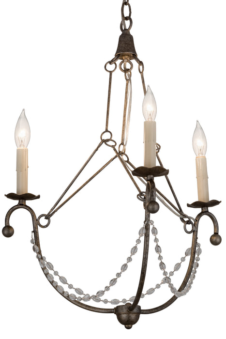 Meyda Tiffany 182545 Three Light Chandelier, Corinth