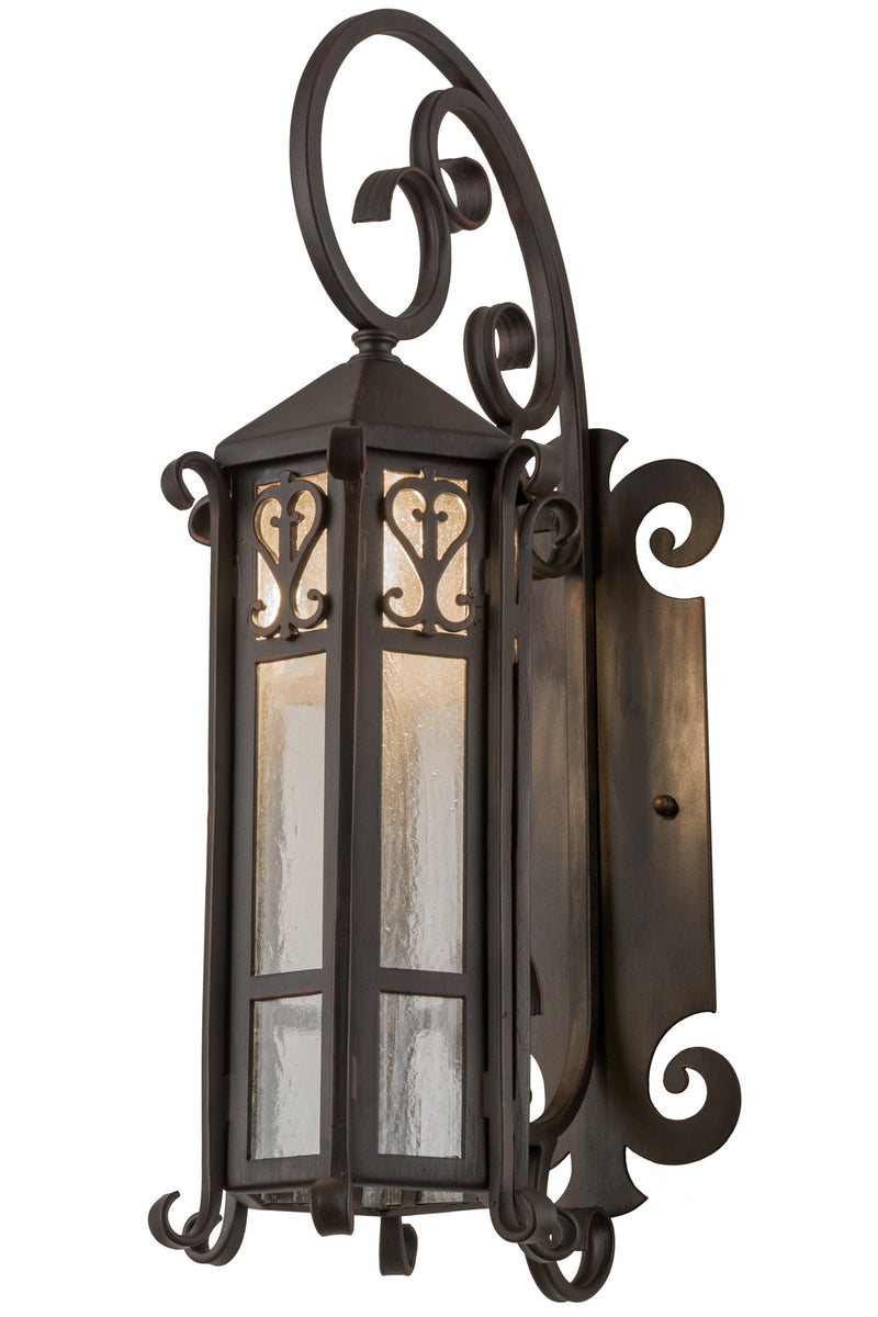 Meyda Tiffany 183284 One Light Wall Sconce, Weathered Red