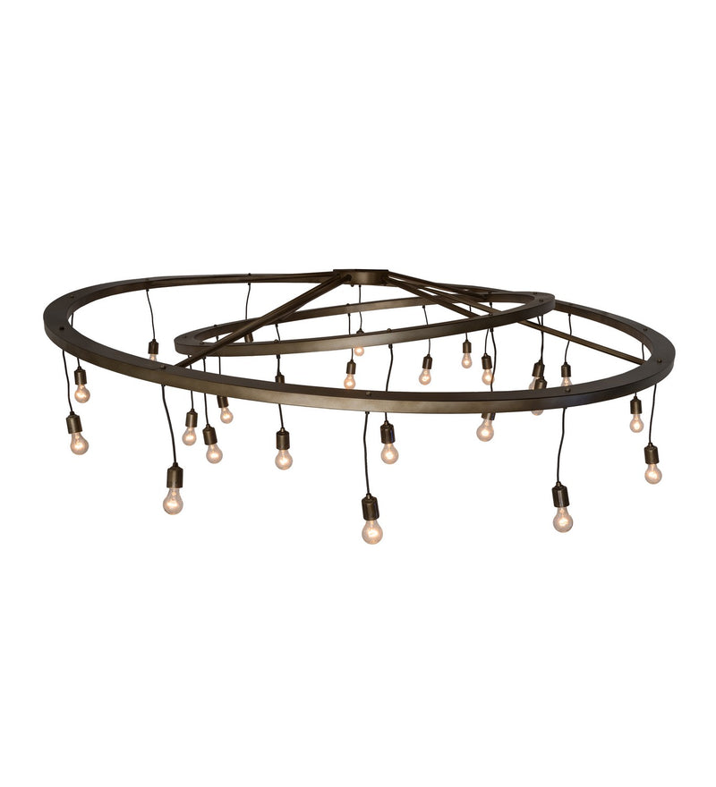 Meyda Tiffany 183648 24 Light Chandelier, Antique Hammered Gold