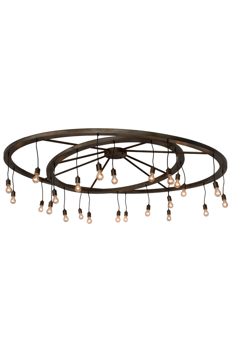 Meyda Tiffany 183648 24 Light Chandelier, Antique Hammered Gold