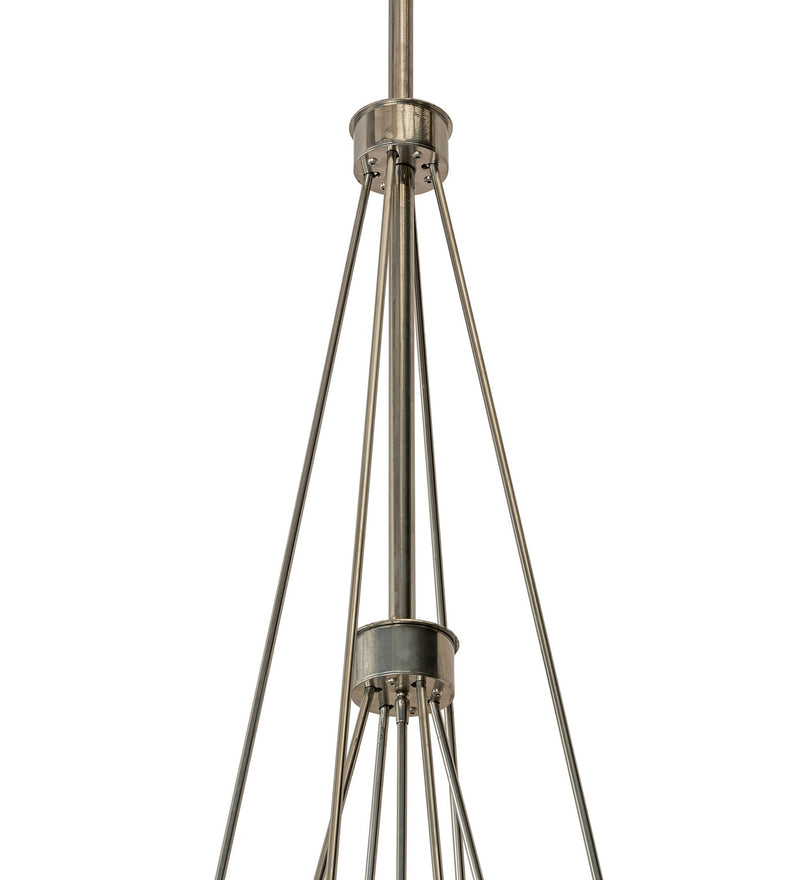 Meyda Tiffany 183998 Nine Light Pendant, Chrome Powder Coat
