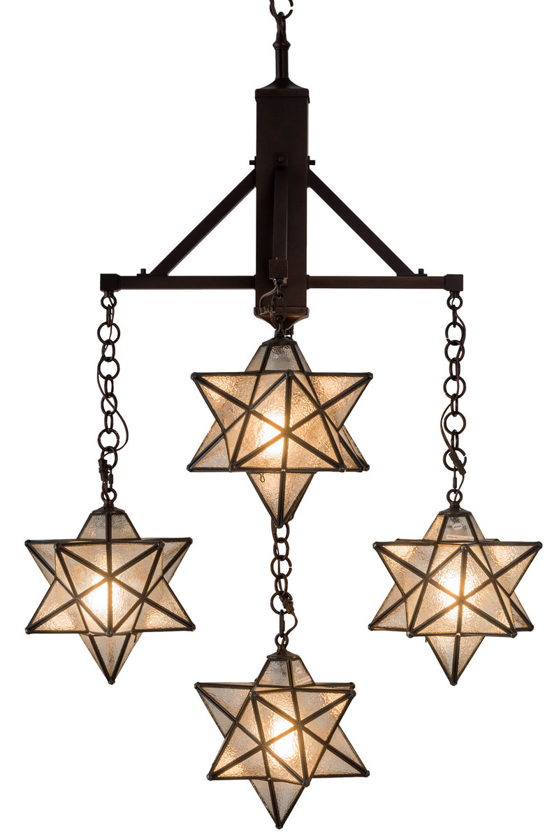 Meyda Tiffany 184367 Five Light Chandelier, Mahogany Bronze