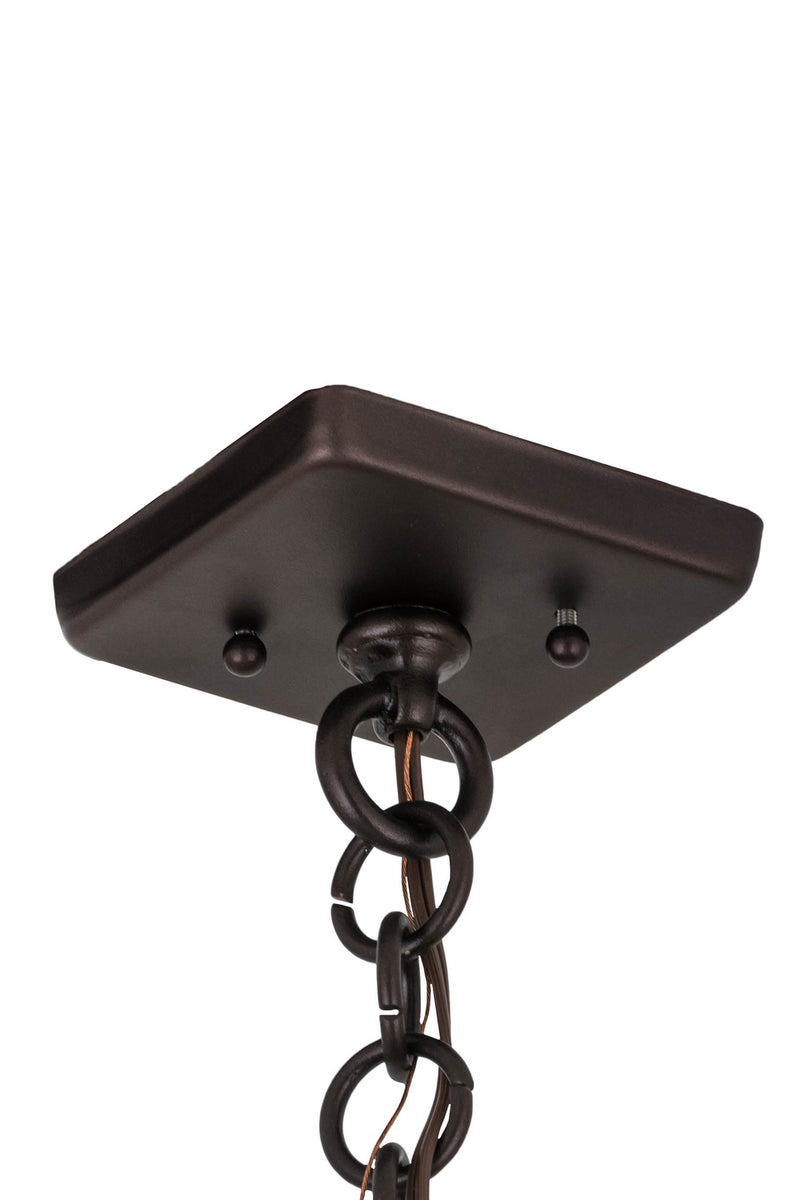 Meyda Tiffany 184367 Five Light Chandelier, Mahogany Bronze