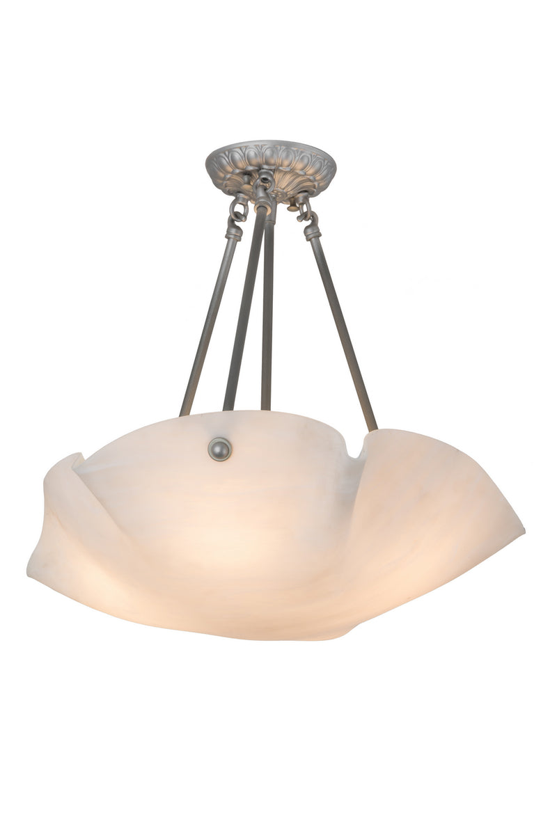 Meyda Tiffany 184487 Four Light Semi-Flushmount, Antique Nickel