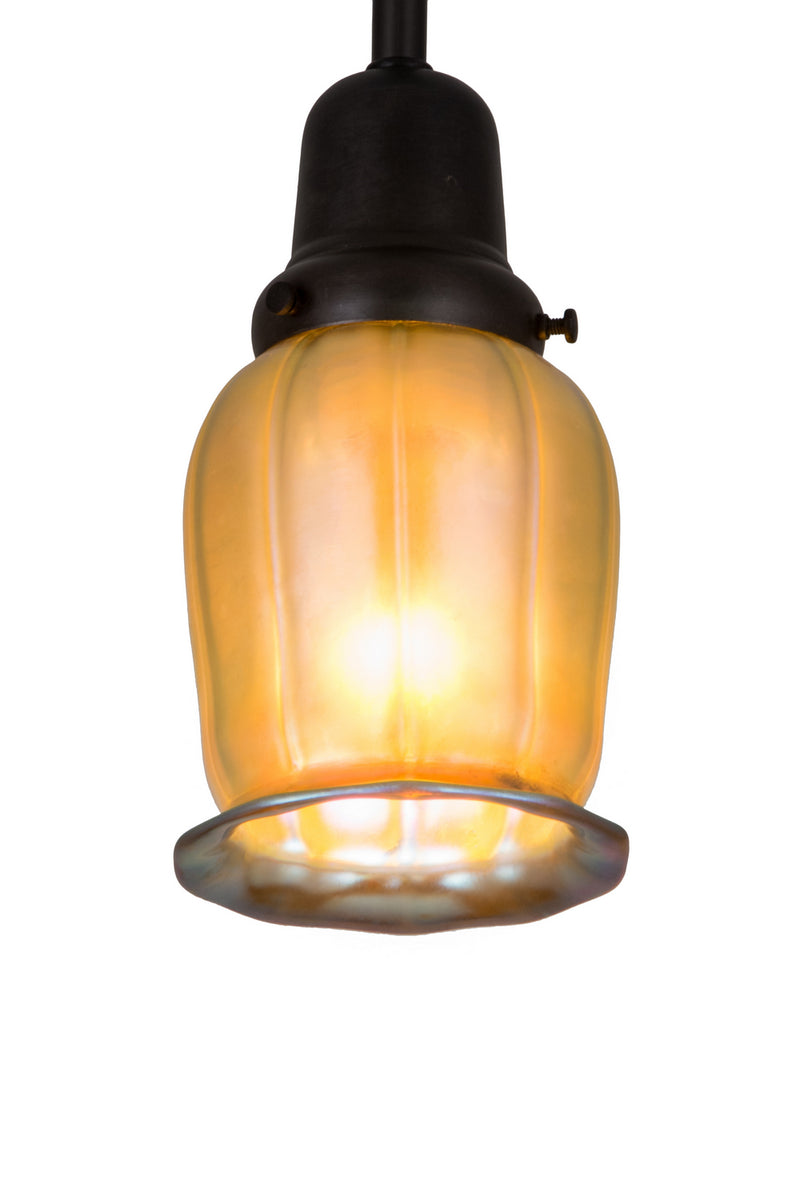 Meyda Tiffany 184780 One Light Pendant, Craftsman Brown