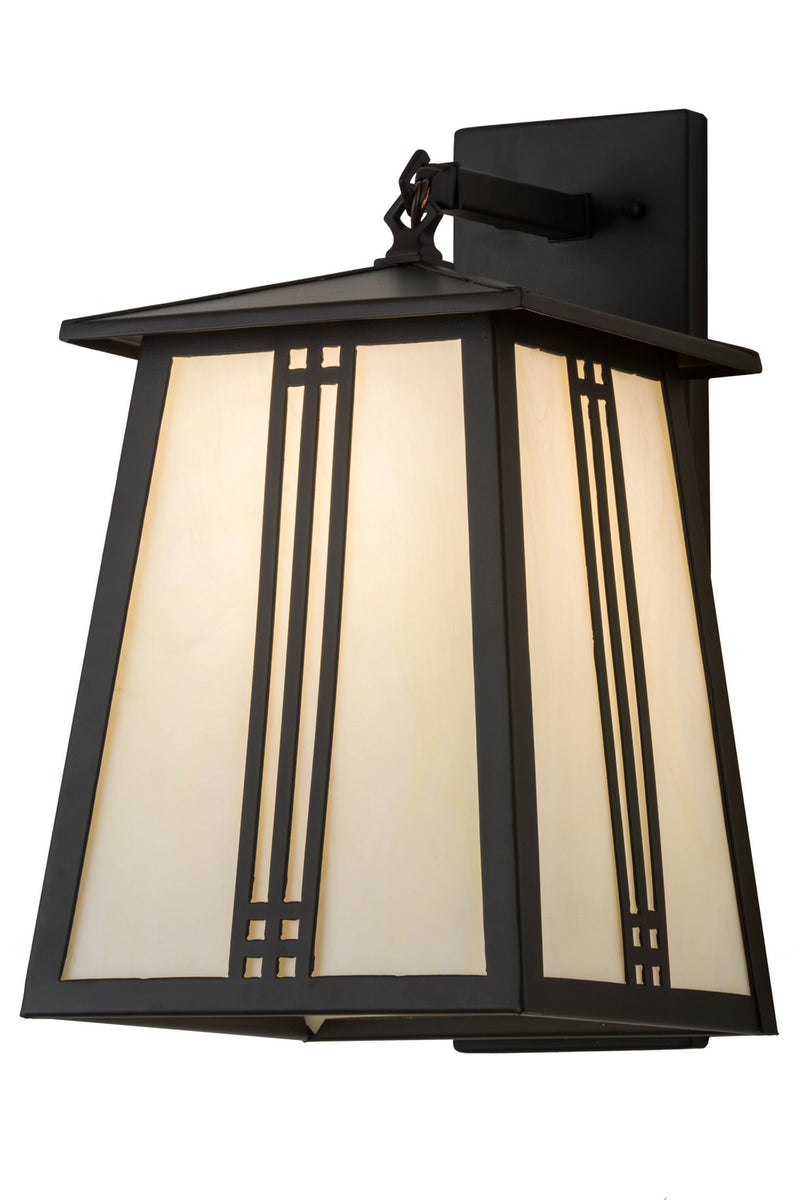 Meyda Tiffany 184830 One Light Wall Sconce, Exterior Oil Rubbed Bronze