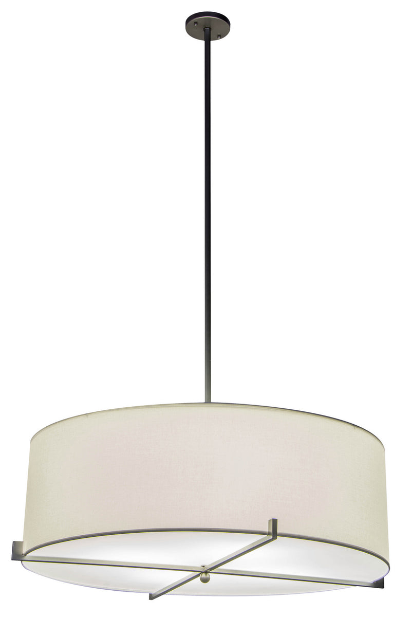 Meyda Tiffany 185008 Four Light Pendant, Brushed Nickel