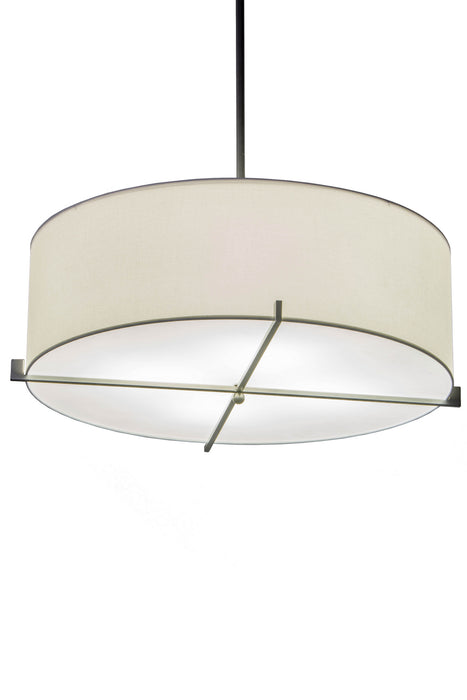 Meyda Tiffany 185008 Four Light Pendant, Brushed Nickel